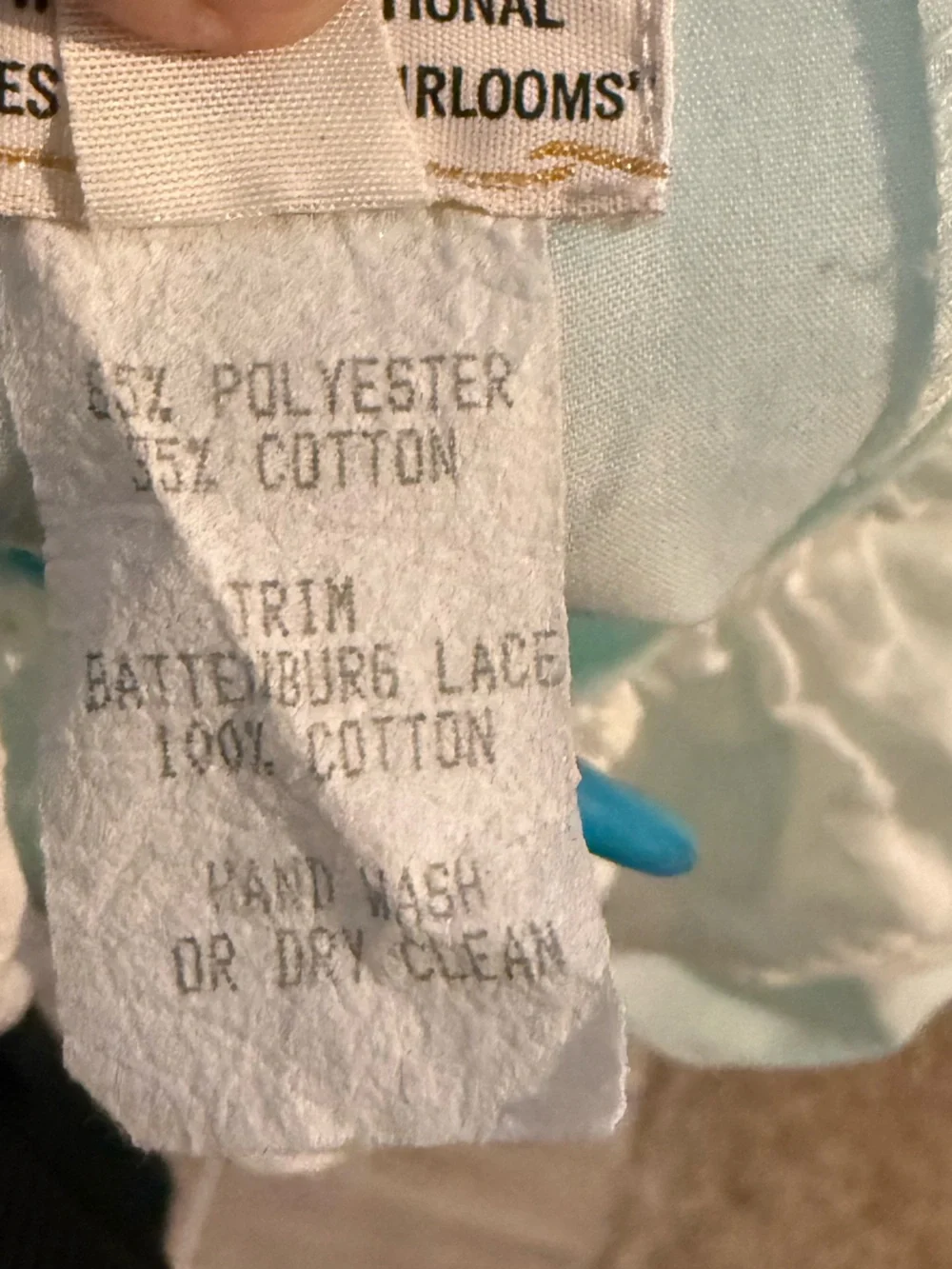 Lavender Blue 2T Mint Green Lace Collar Dress